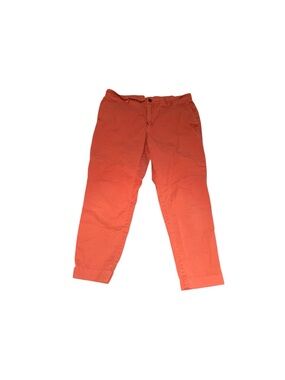 Wildfang Orange Straight-Leg Chino Pants
